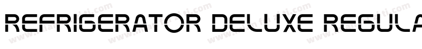 Refrigerator Deluxe Regular字体转换